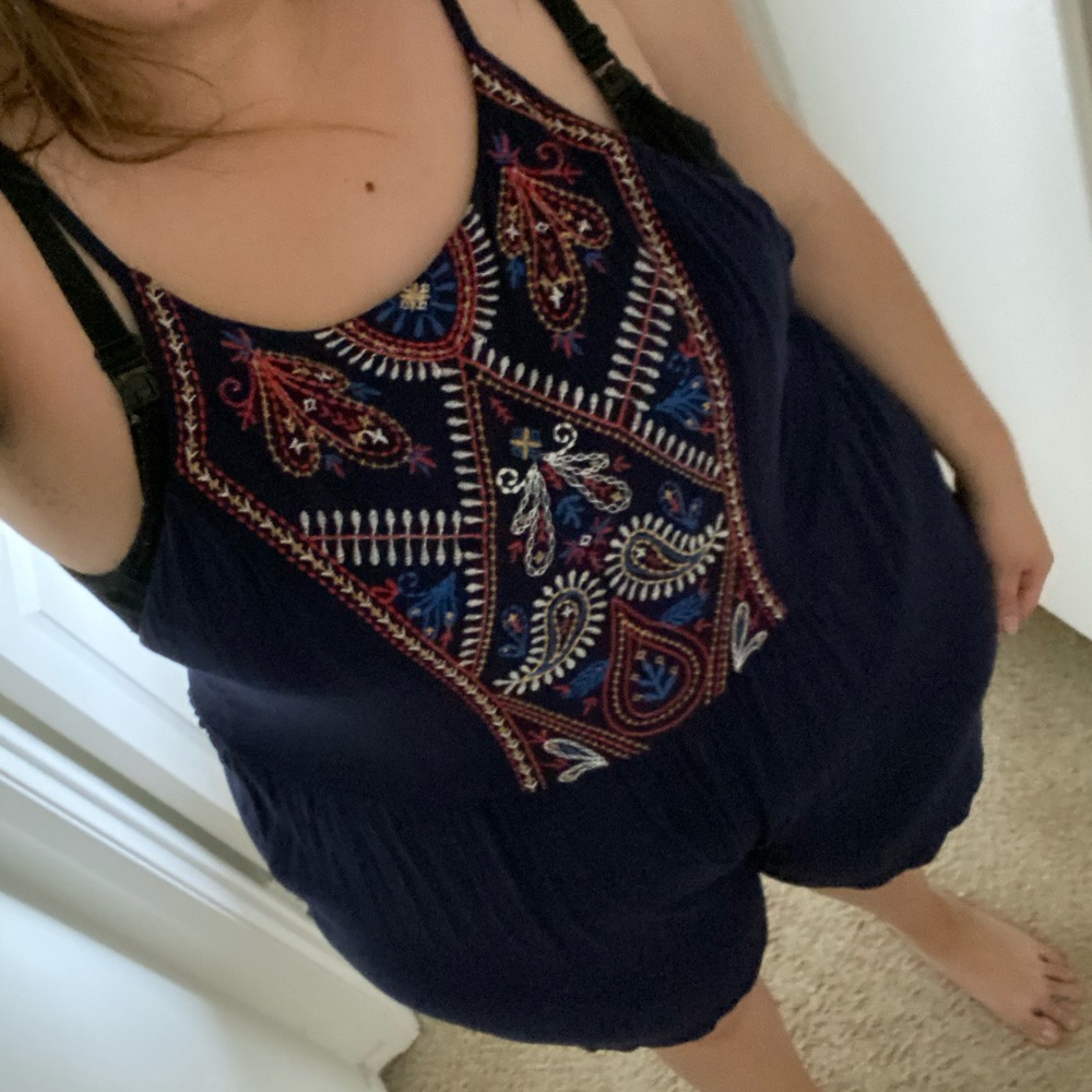 Target Blue Romper